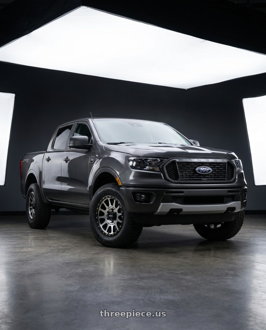 2021 Ford Ranger XL with Method Race Wheels 305MB NV 6x139.7 17x8.5 +0 MACHINED - MATTE BLACK LIP wheels