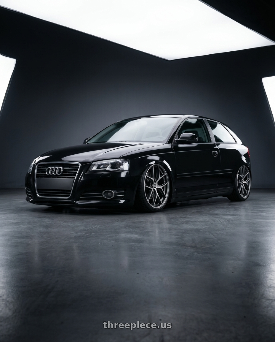 2012 Audi A3 8P with BBS CC-R 5x112 19x9.0+42 Graphite w/ Diamond Cut Face wheels