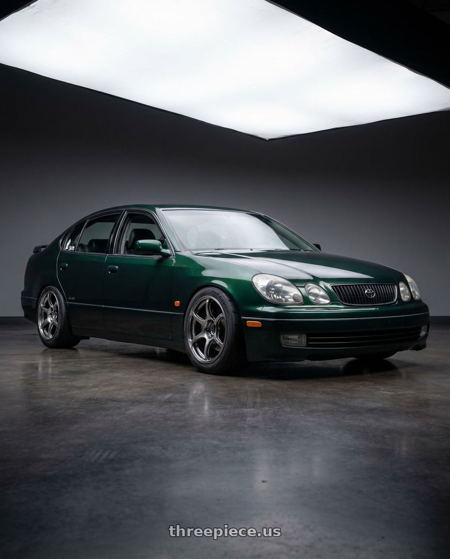 1998 toyota aristo with Advan RGIII 5x114.3 18x8.5+31 Hyper Black wheels