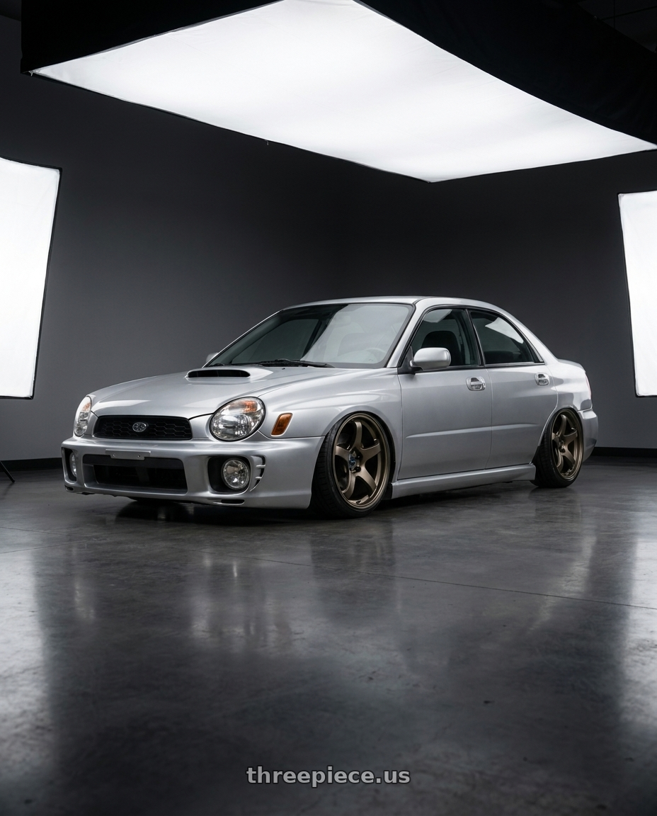 2002 Eg subaru gdb with Rosenstein Wheels CR 5X114.3 19X10.5 +38 Matte Bronze wheels