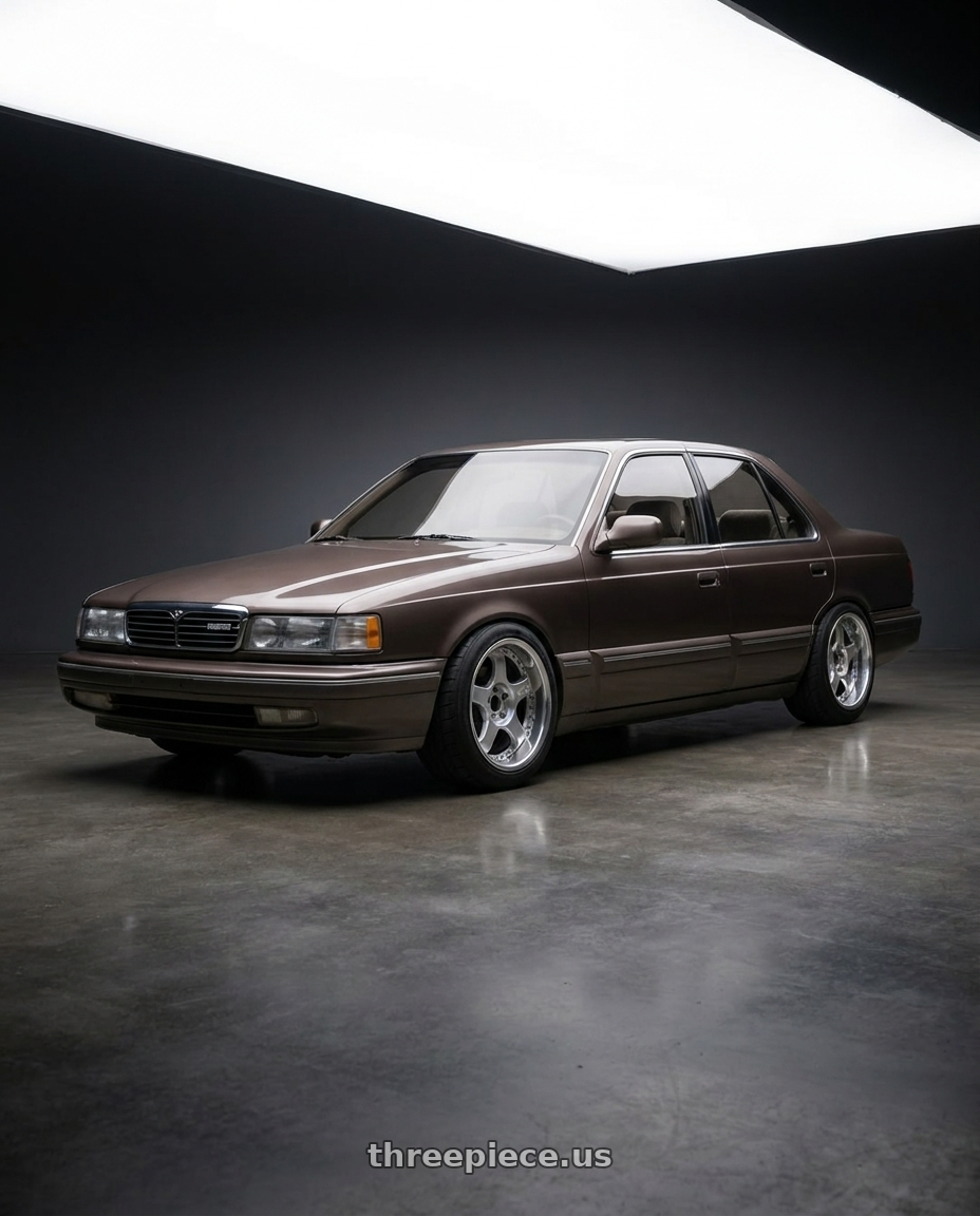 1991 Mazda 929 with SSR Professor SP1R 5x114.3 17X7 37 NR Disk Silver wheels