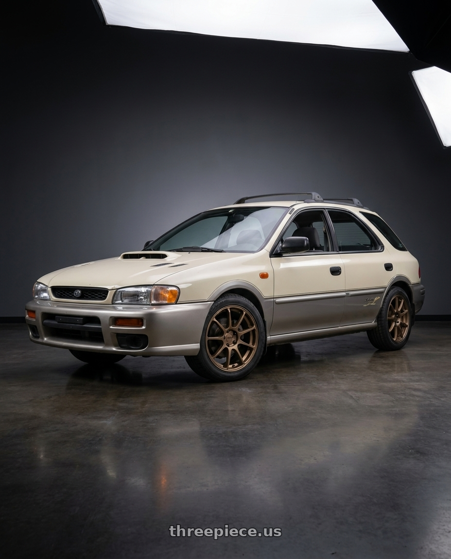 1997 subaru impreza outback sport with KATANA RACING KR07 5x100 17x7.5 +40 Matte Bronze wheels