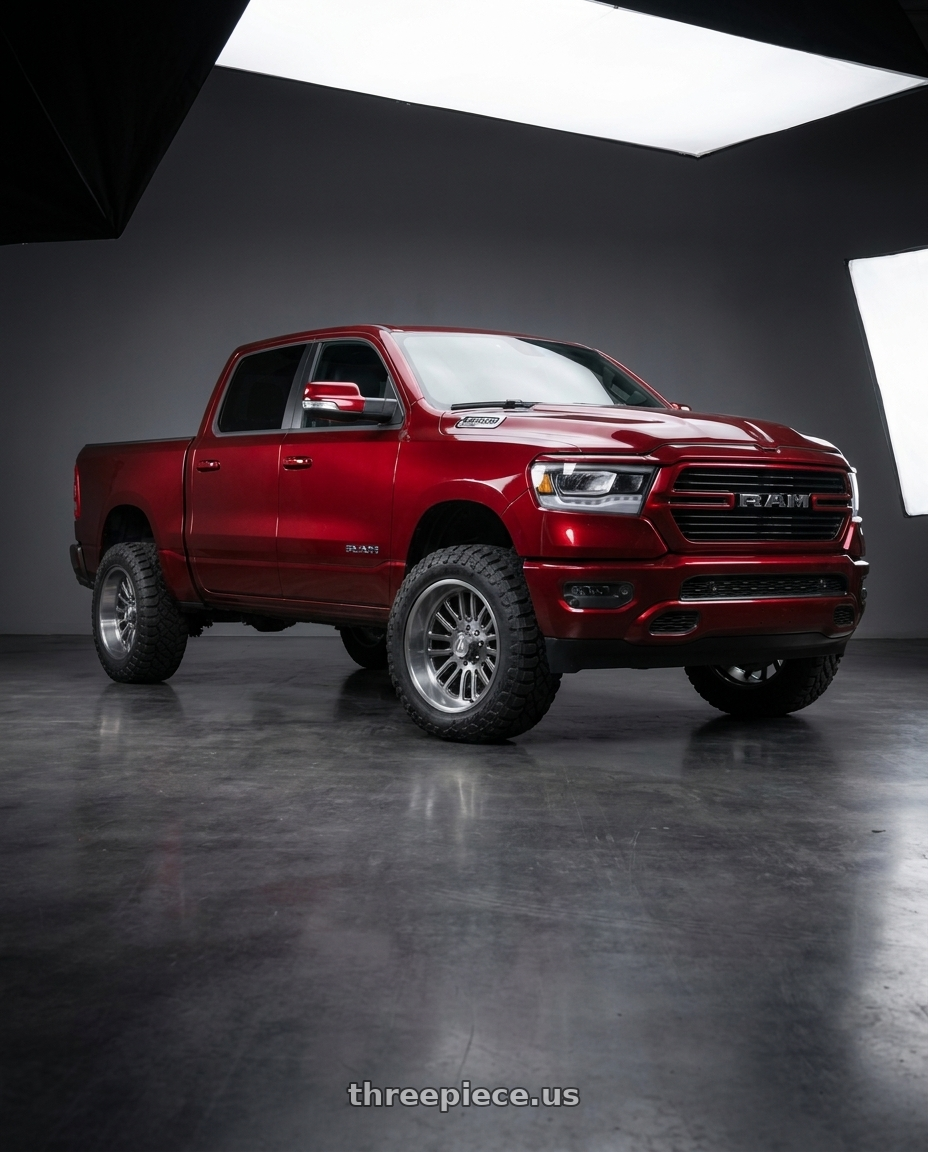 2019 Ram 1500 Big Horn with Asanti Off Road AB815 WORKHORSE 6X139.7 20X10 -20 TITANIUM-BRUSHED wheels