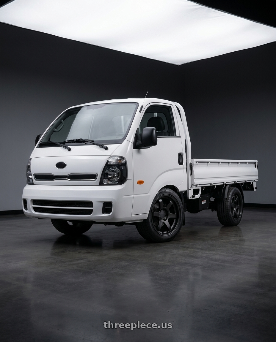 2018 Kia K2500 with 9six9 SIX-1 Truck 6x139.7 18X9 +0 Matte Black wheels