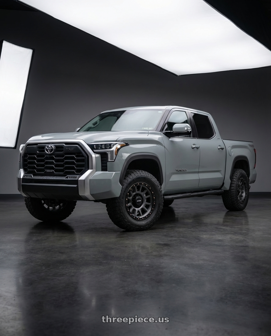 2018 Toyota Tundra with Vision Off-Road 111 Nemesis 5x150 20x9+18 Gunmetal wheels