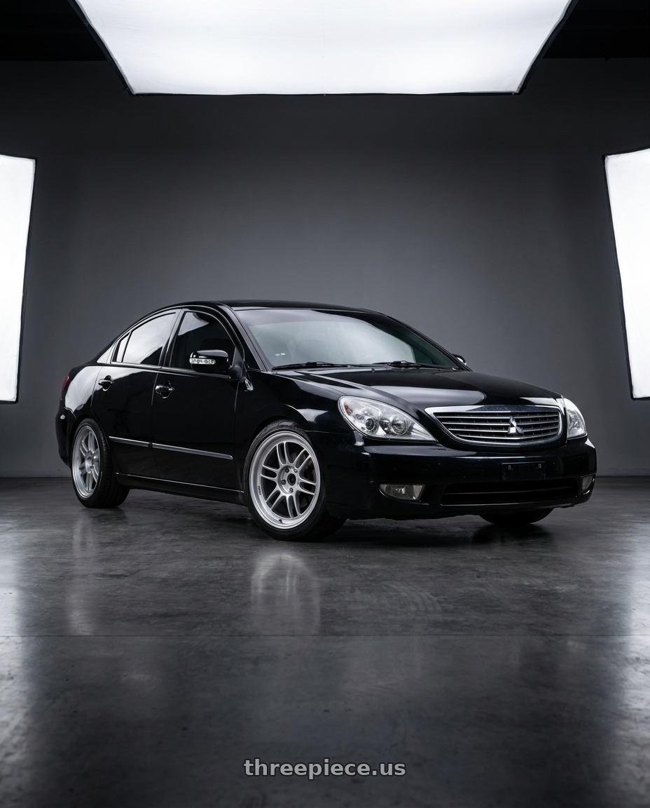 2009 mitsubishi galant grunder Taiwan with Enkei RPF1 5x114.3 18x8+35 Silver wheels