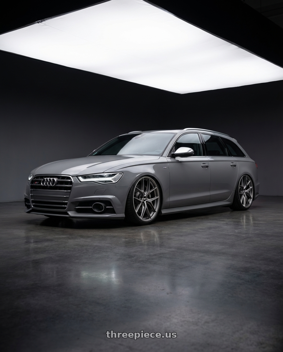 2016 Audi S6 C7 with BBS CC-R 5x112 20x8.0+27 Satin Platinum wheels