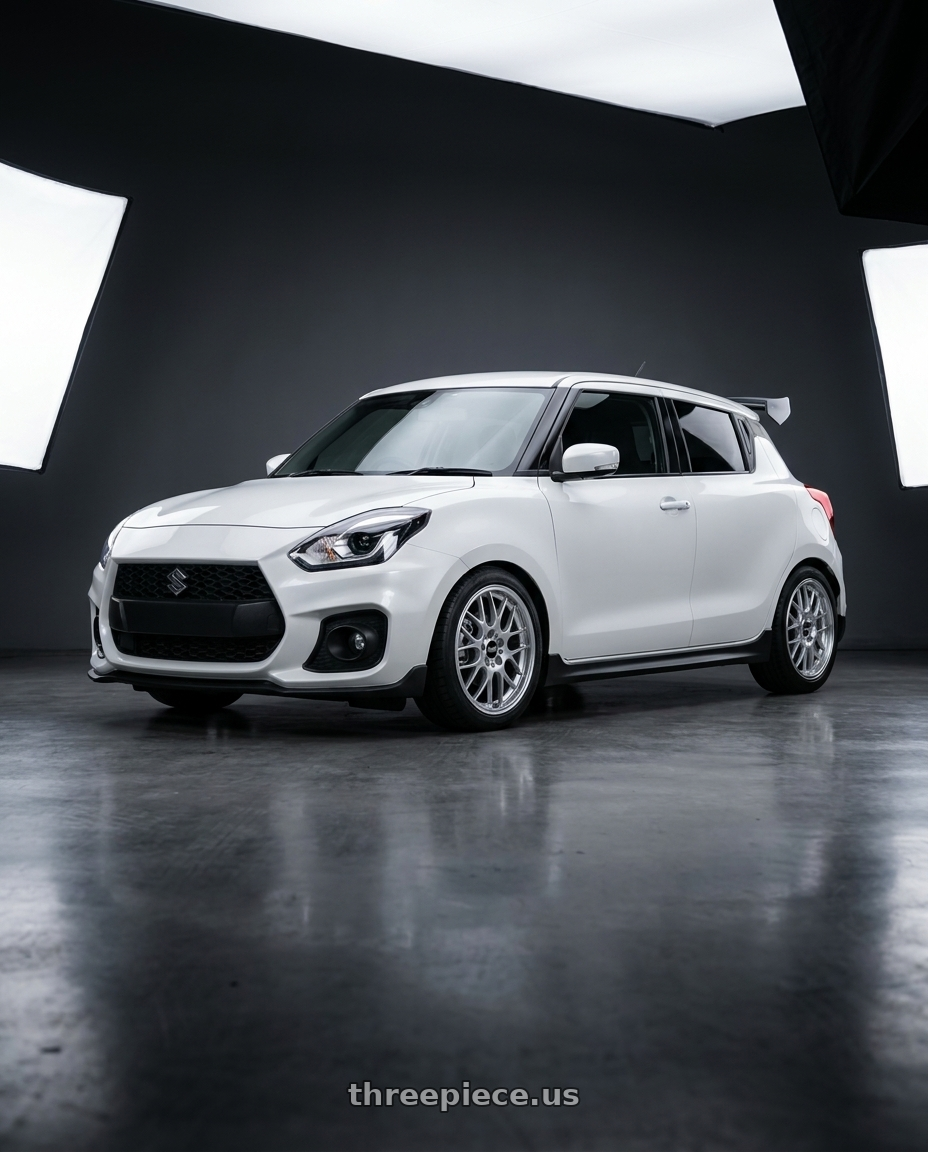 2023 suzuki swift sport BBS RG with BBS RG-R 4x100 17x7.0+38 Diamond Silver wheels