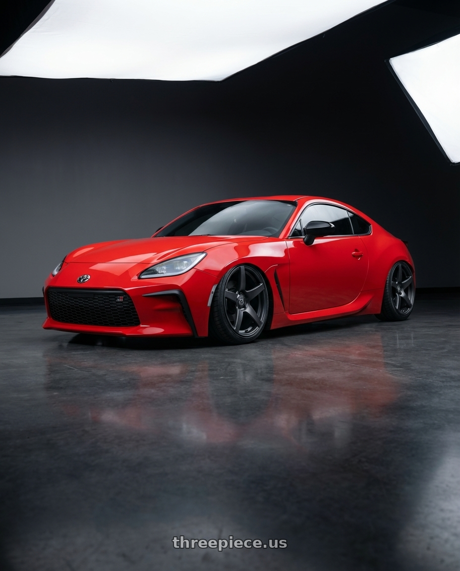 2024 Toyota GR86 with Forgestar CF5 5x114.3 18x10 +42 Satin Black wheels