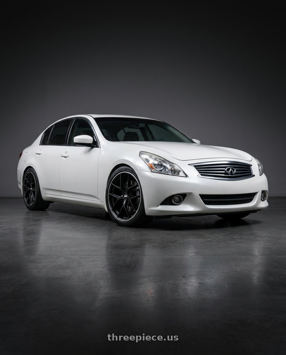 2012 Infiniti G37 with BBS CC-R 5x114.3 19x8.5+30 Satin Black wheels