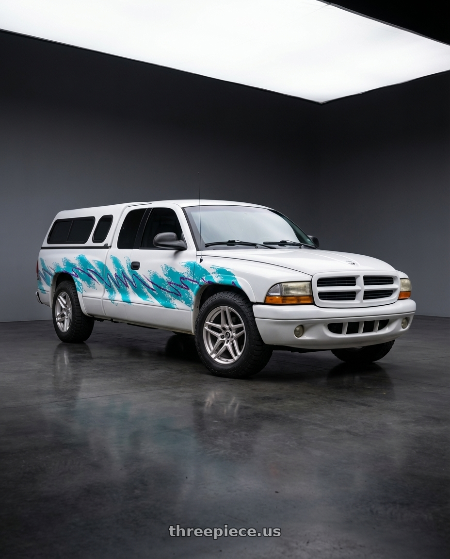 2000 dodge Dakota  with HERITAGE WHEEL EBISU MONOC 5x114.3 19x9.5 +38 SILVER wheels