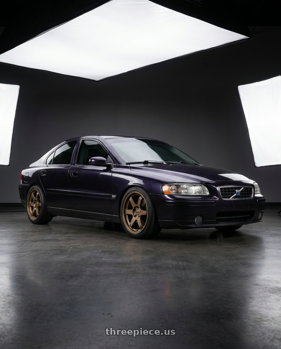 2005 Volvo S60 T5 with KATANA RACING KR08 5x108 18x8 +40 Matte Bronze wheels