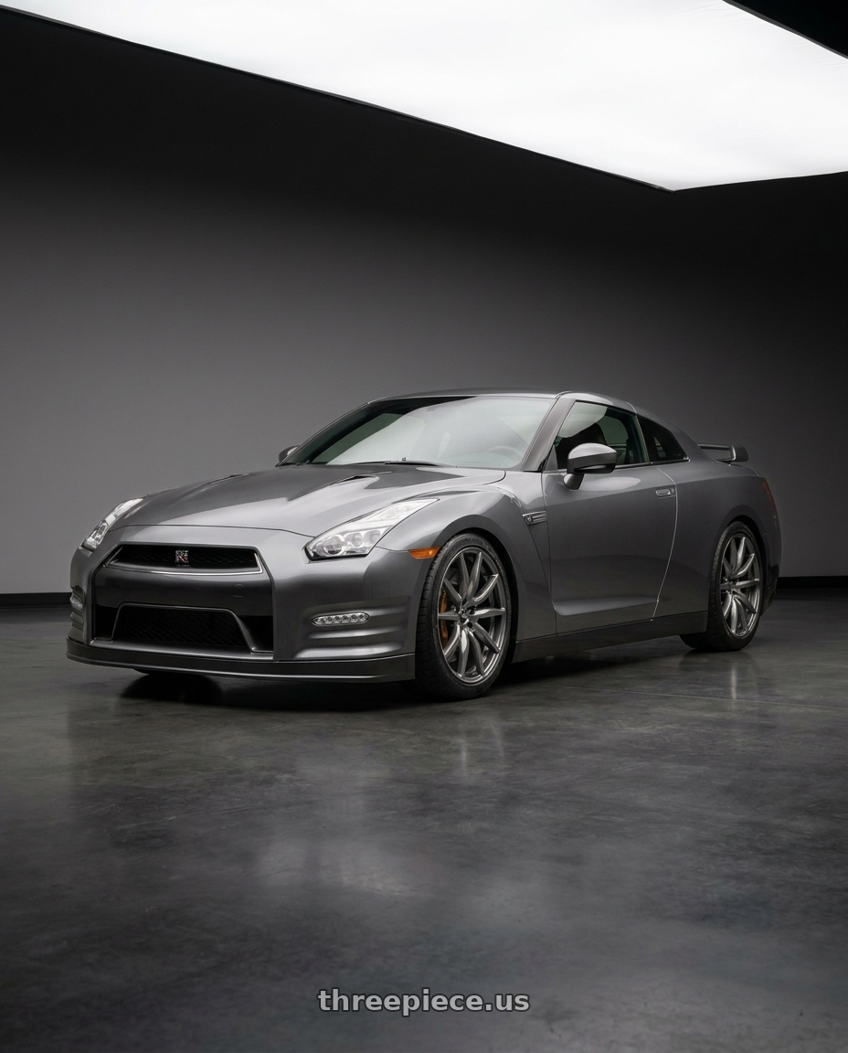 2020 Nissan Gtr with MST Wheels DELTA 5x114.3 18x8.5 +35 Matte Gunmetal wheels