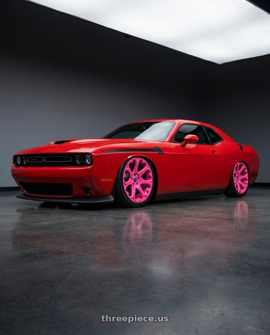 2021 Dodge Challenger GT AWD with Heritage Wheel Kokoro MonoC 5X115 20x9+25 Pink wheels