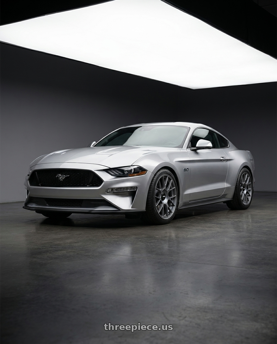 2020 ford mustang  with Rotiform 1PC R903 TUF 5X120 19X9.5 +22 SATIN TITANIUM wheels