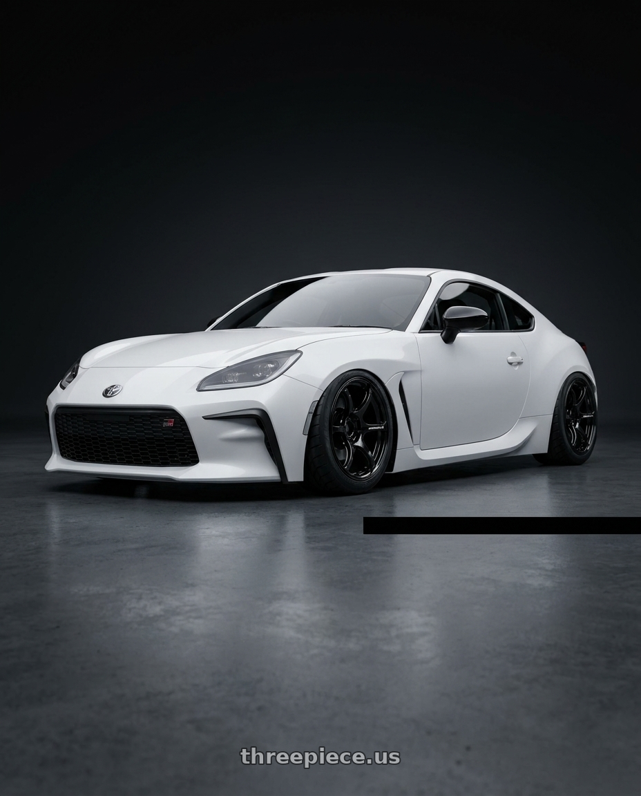 2024 toyota gr86 with Advan RGIII 5x112 18x8+50 Gloss Black wheels