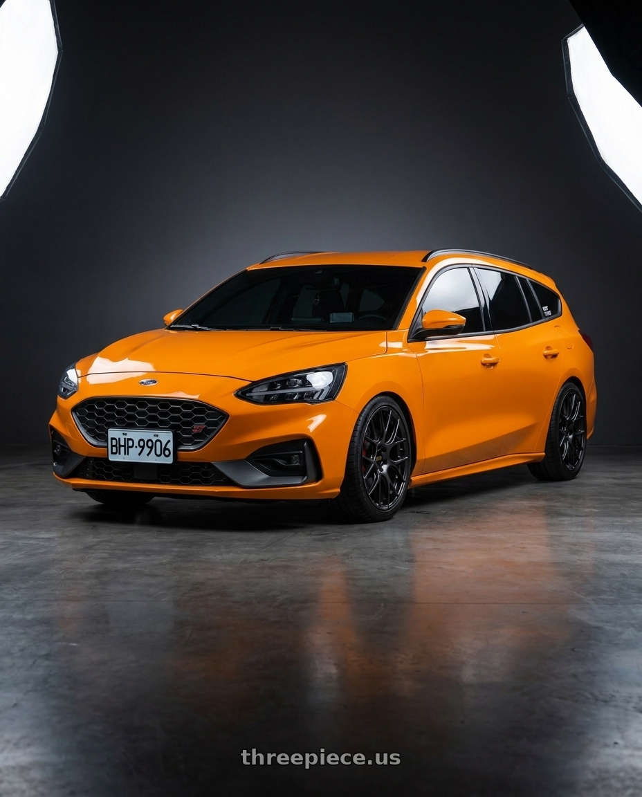 2021 ford focus wagon st  with BBS RE-V7 5x112 19x8.5 +43 Diamond Black wheels