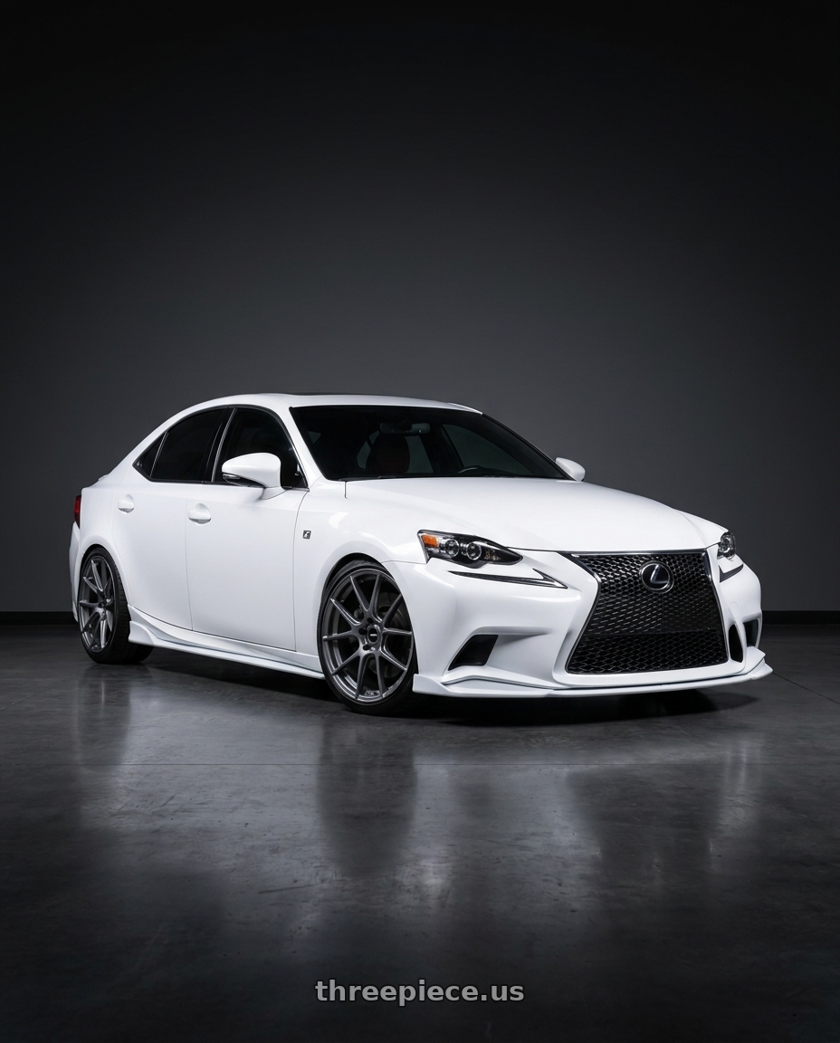 2016 Lexus is 350 f with Enkei TS-V 5x114.3 18x8.5+25 Storm Grey wheels