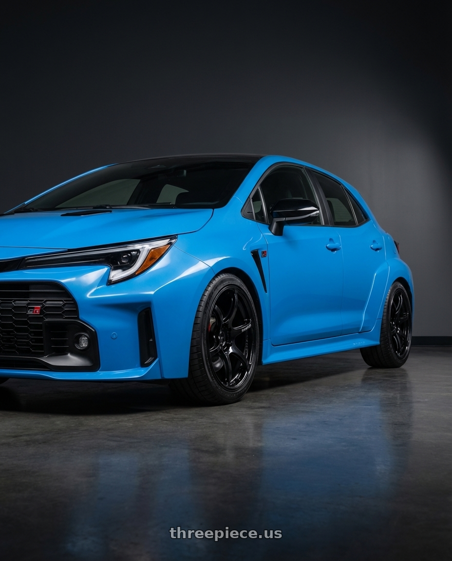 2024 Toyota GR Corolla with Advan RGIII 5x114.3 18x9.0+35 Gloss Black wheels