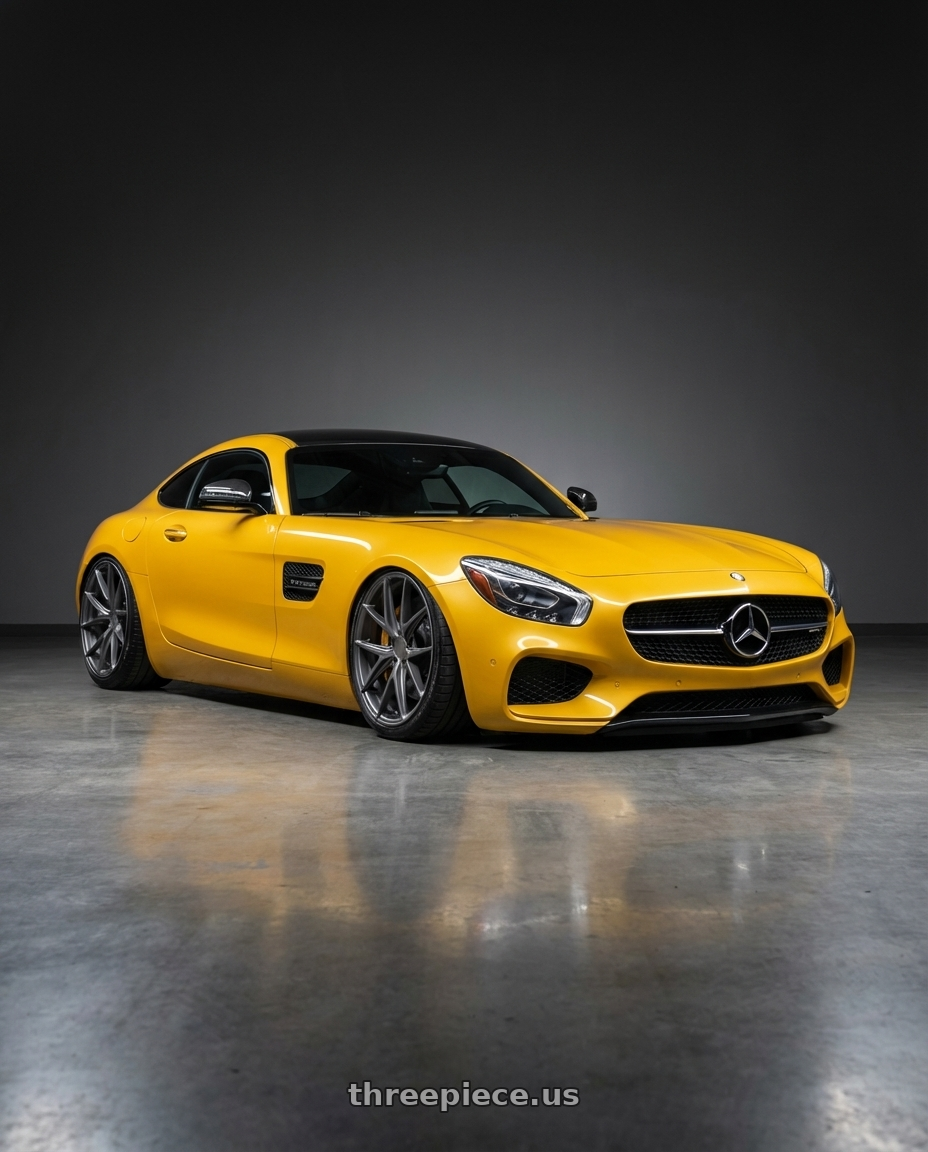 2019 Mercedes-Benz AMG GT with Niche 1PC M116 MISANO 5X112 20X9 +26 MATTE GUN METAL wheels