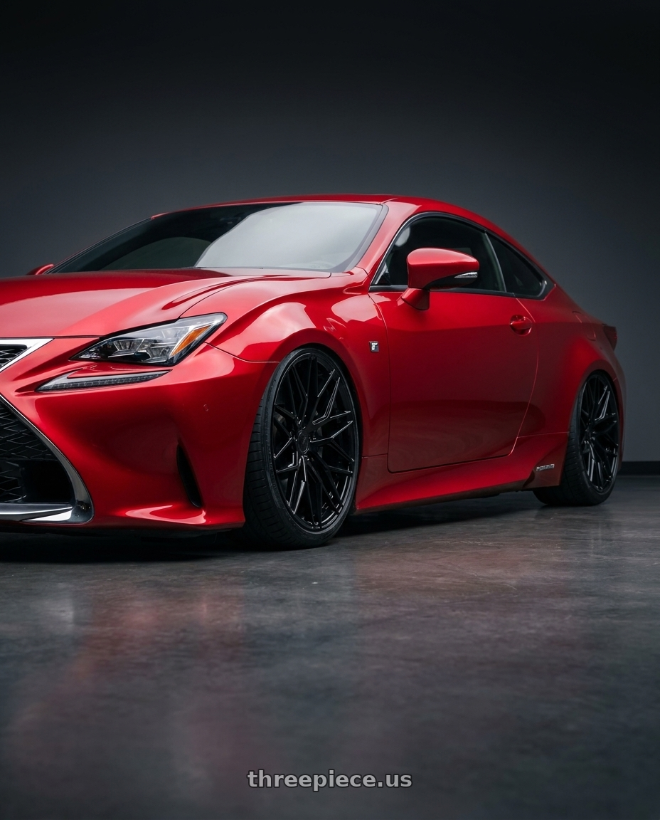 2018 Lexus RC F with Avant Garde Wheels M520R 5X114.3 19x9.5 +40 Gloss Black wheels