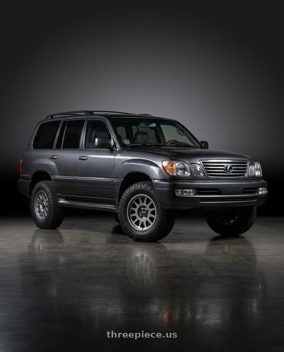 2005 Lexus Lx470 with Method MR703 17x8.5 0mm Offset 6x135 87mm CB Gloss Titanium Wheel - MR70378516800 wheels