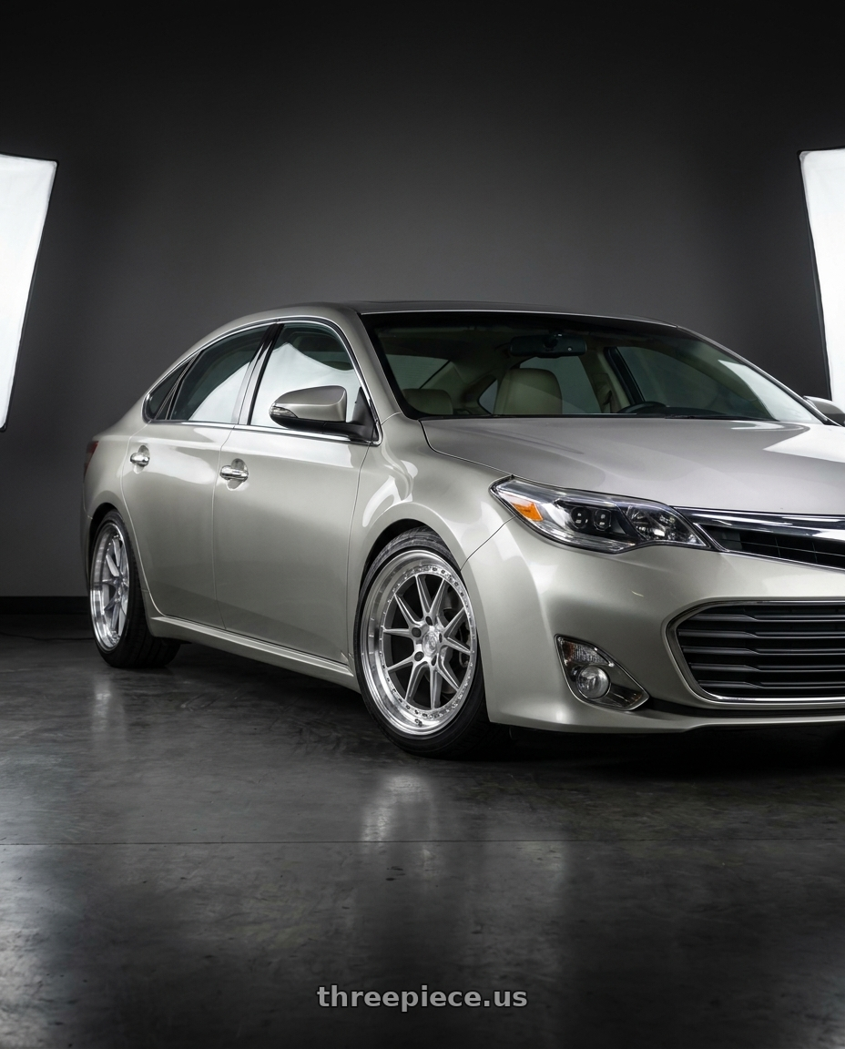 2013 toyota avalon with Aodhan DS08 5X114.3 19x9.5+30 Silver w/Machined Face wheels