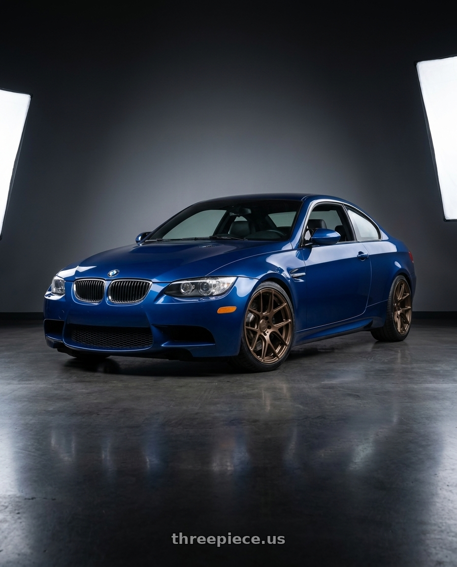 2008 Bmw E92M3 with MRR FS1 5x114.3 18x8.5  +35 Gloss Bronze wheels