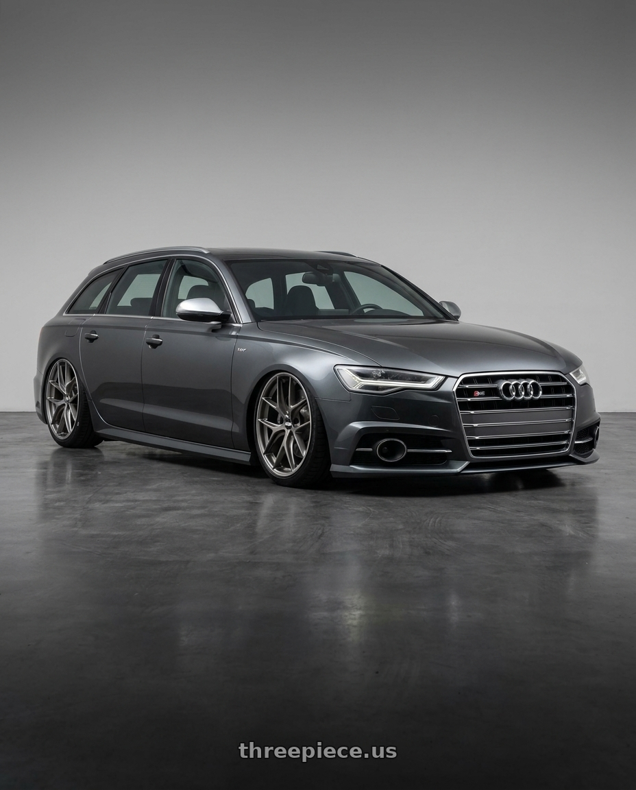 2016 Audi S6 C7 with BBS CC-R 5x112 20x8.0+27 Satin Platinum wheels