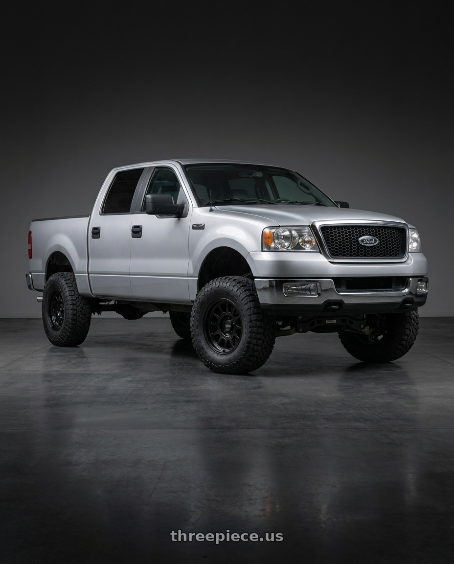 2005 Ford f150 supercrew with Method Race Wheels 318B 6X135 17x8.5 +0 GLOSS BLACK wheels