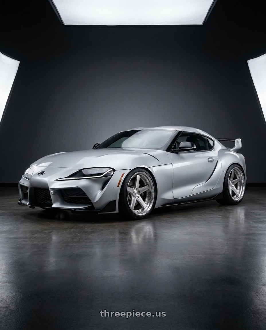 2020 gr supra premium with Work Zeast Black Label Bst2 5x112 20x10.5+38 A Disk Brush Silver Clear wheels