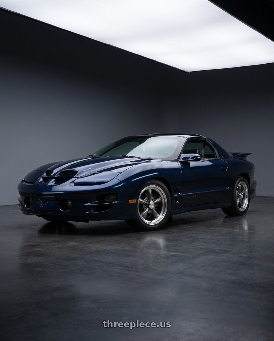 1999 pontiac trans am with Vision American-Muscle 141H 5x120.65 17x9+0 Gunmetal Machined Lip wheels