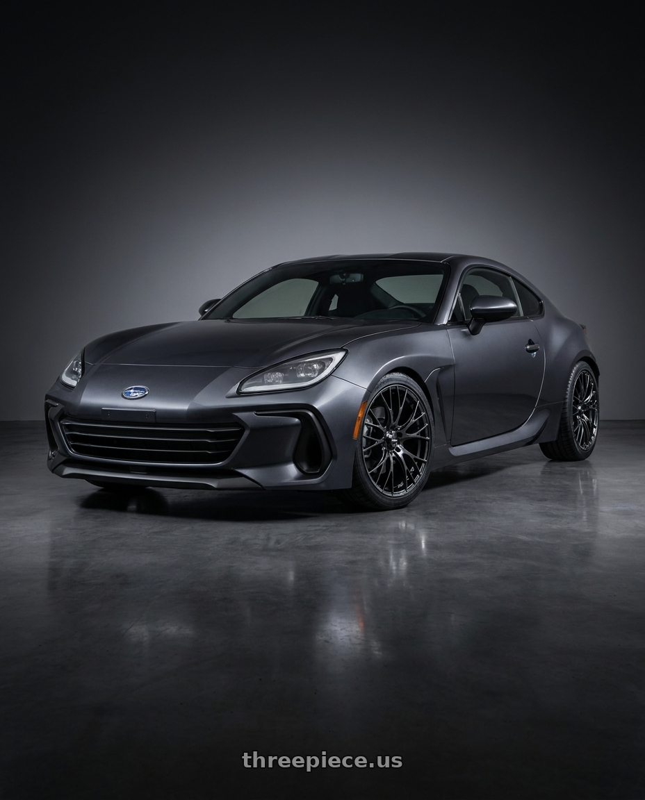 2023 Subaru BRZ premium with WedsSport SA-20R 5x100 18x8.5+45 Weds Black Clear wheels