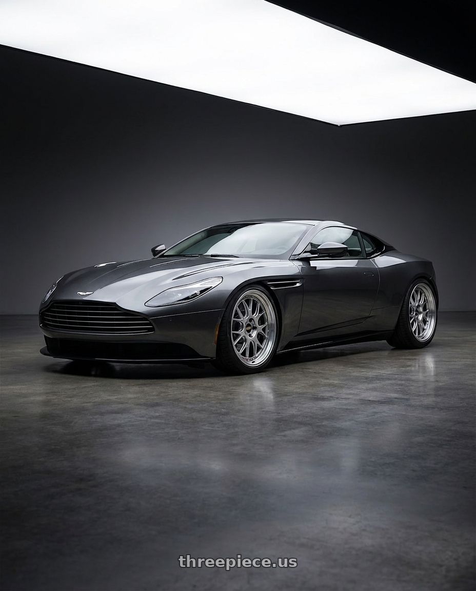 2019 Aston Martin DB11 with BBS LM-R 5x114.3 19x8.5+25 Diamond Silver wheels