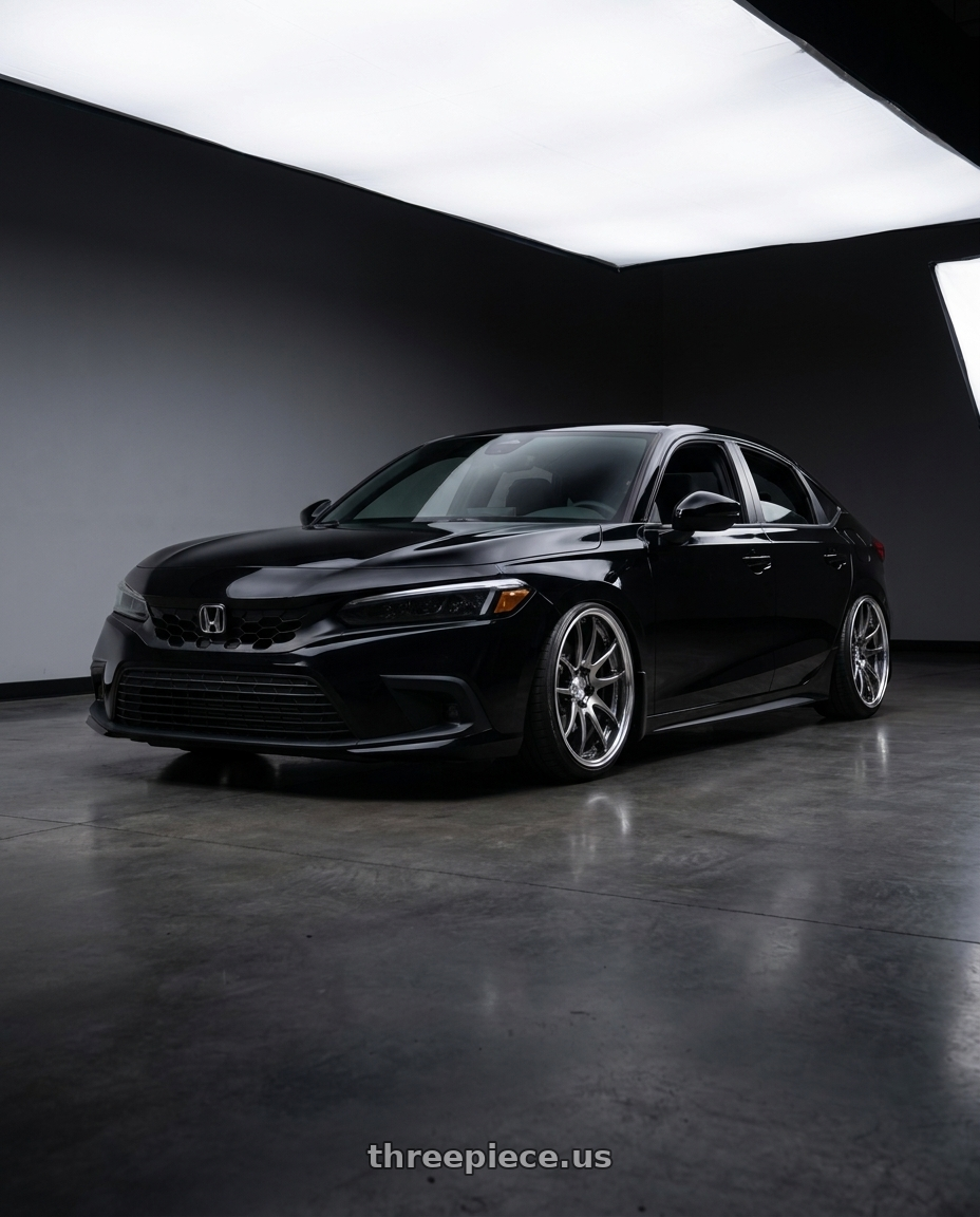 2022 honda civic sport hatchback with Work Emotion CR2P wheels