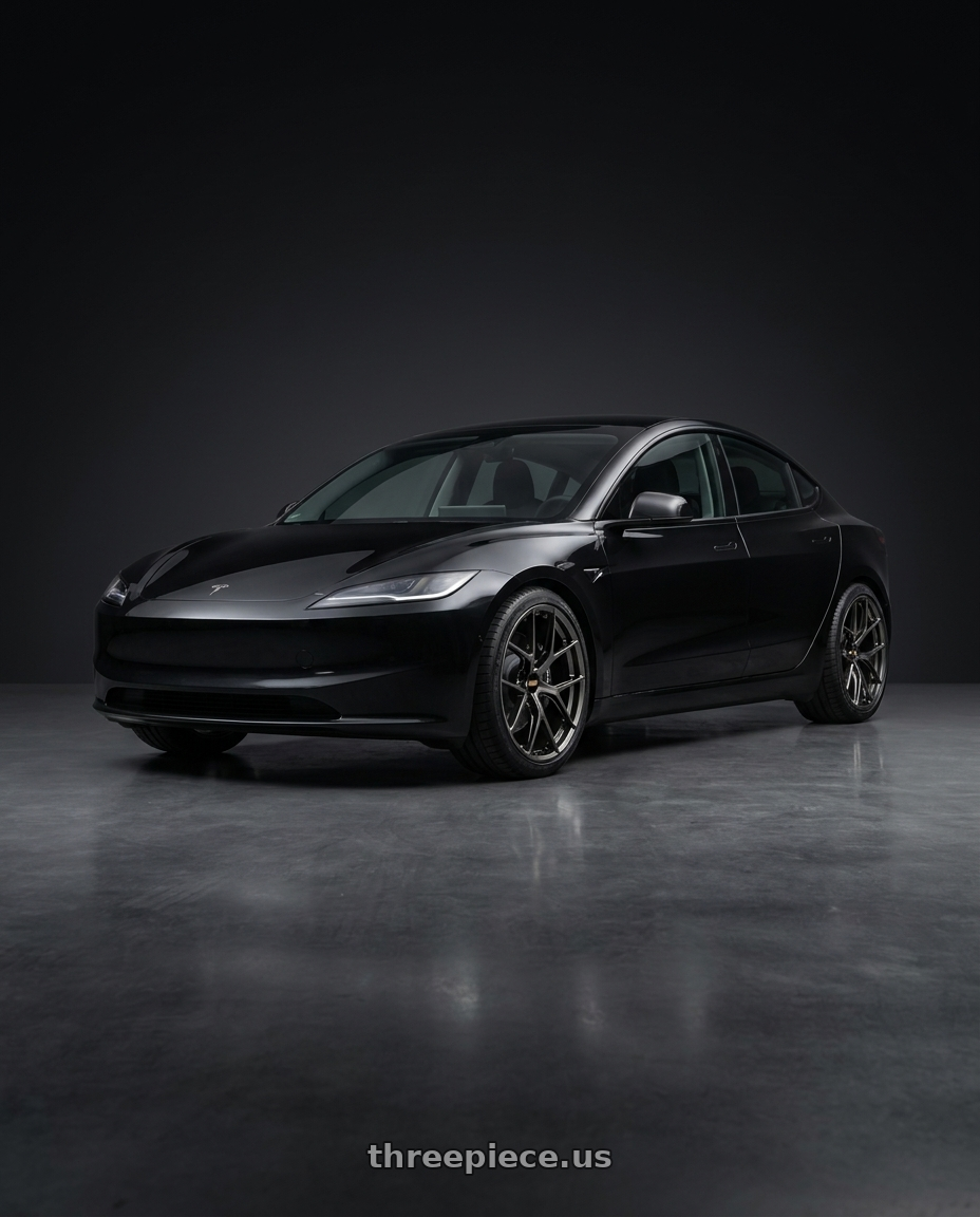 2025 Tesla model3 with BBS FI-R CL 20x9.0+52 Diamond Black wheels