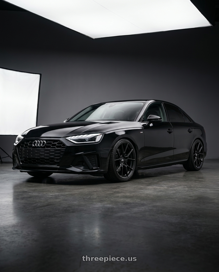 2020 Audi A4 Premium with Rotiform RC199 KPR 5X112 19x8.5 +45 SATIN BLACK wheels