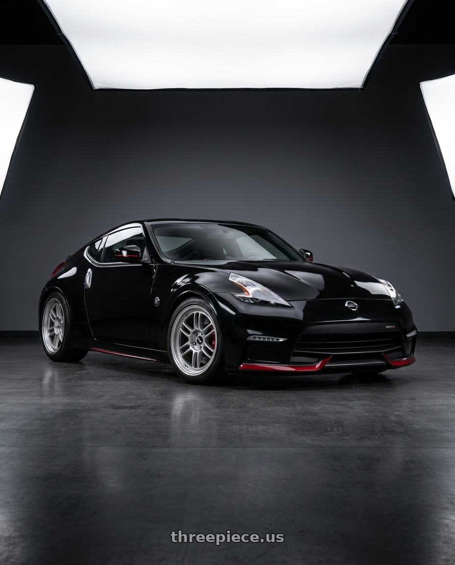 2020 Nissan 370Z Sport Touring with Enkei RPF1 5x114.3 18x9.5+15 Silver wheels