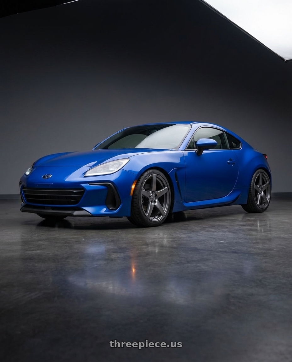 2024 Subaru BRZ with Forgestar CF5 5x114.3 18x10 +42 Gloss Anthracite wheels