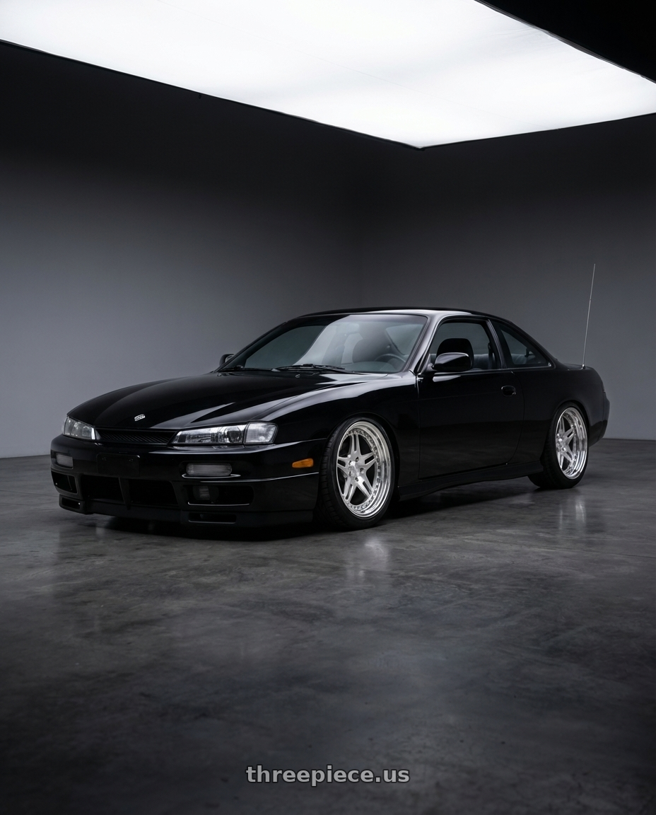 1997 nissan 240sx  with CCW SA52 4x100 16x7 +22 Polished wheels