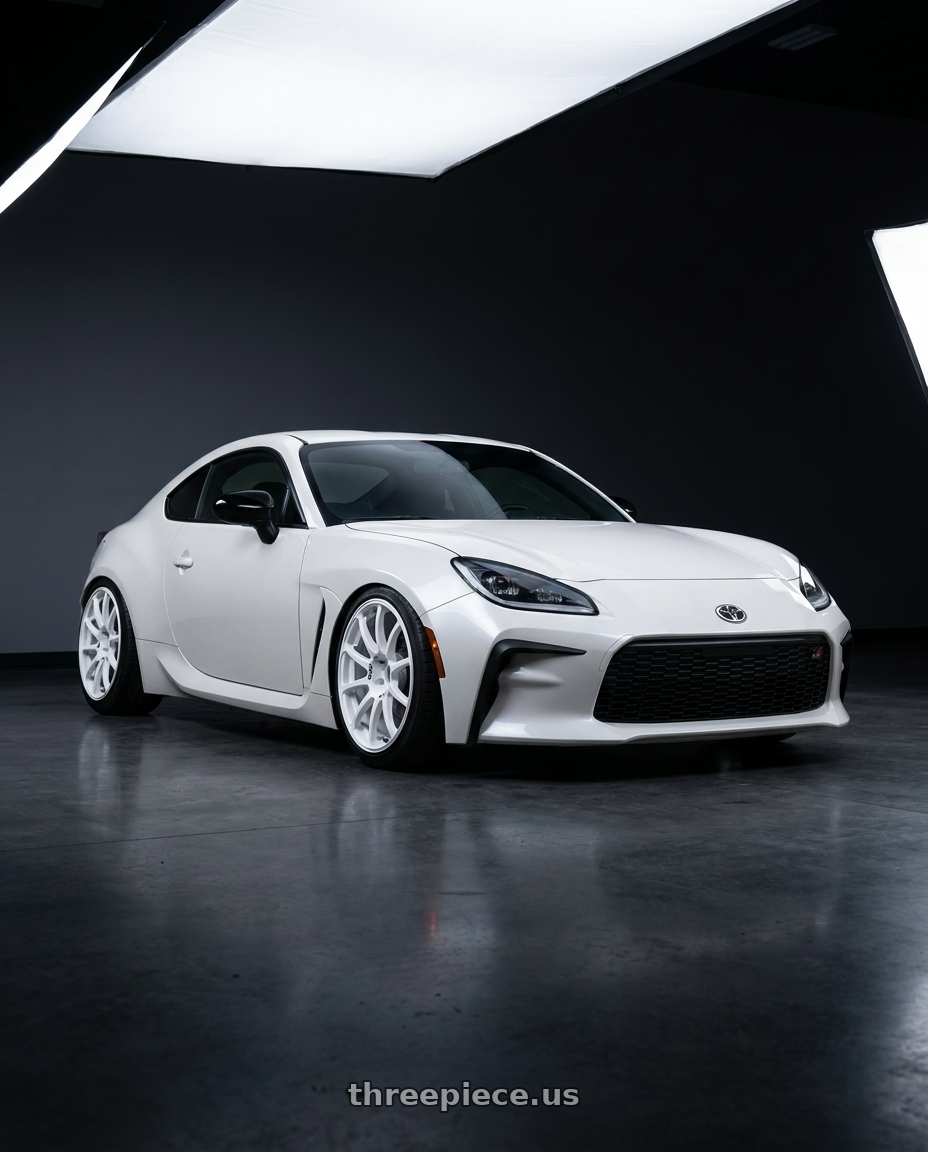 2016 Scion FR-S with Advan RCIII 5x100 17x7+43 White wheels