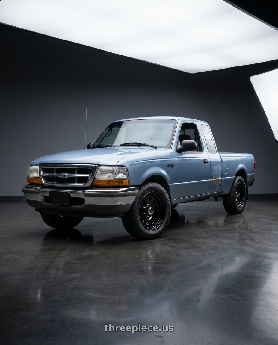 1998 ford ranger xlt with Vision HD 84H 5x114.3 15x7-6 Gloss Black wheels