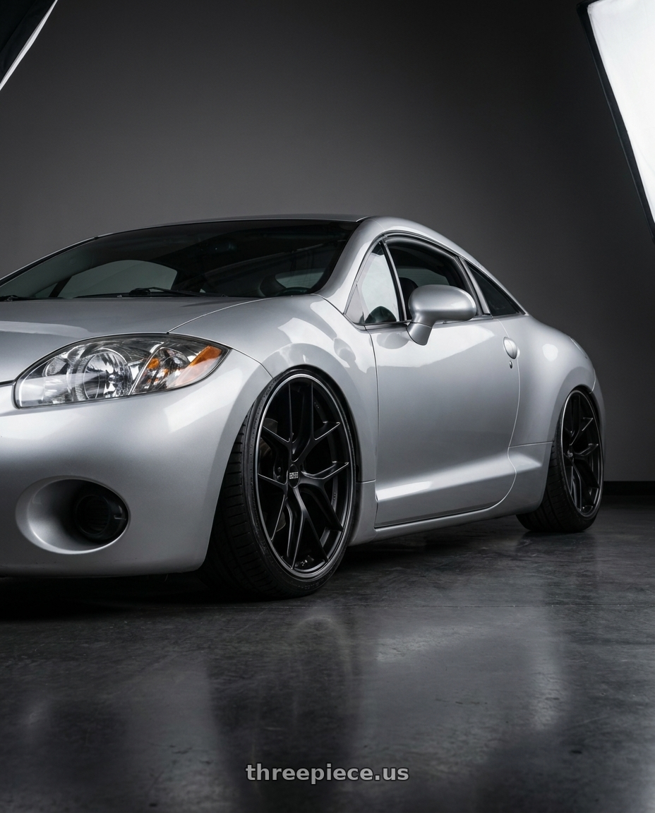 2010 Mitsubishi Eclipse with BBS CC-R 5x114.3 19x8.5+30 Satin Black wheels