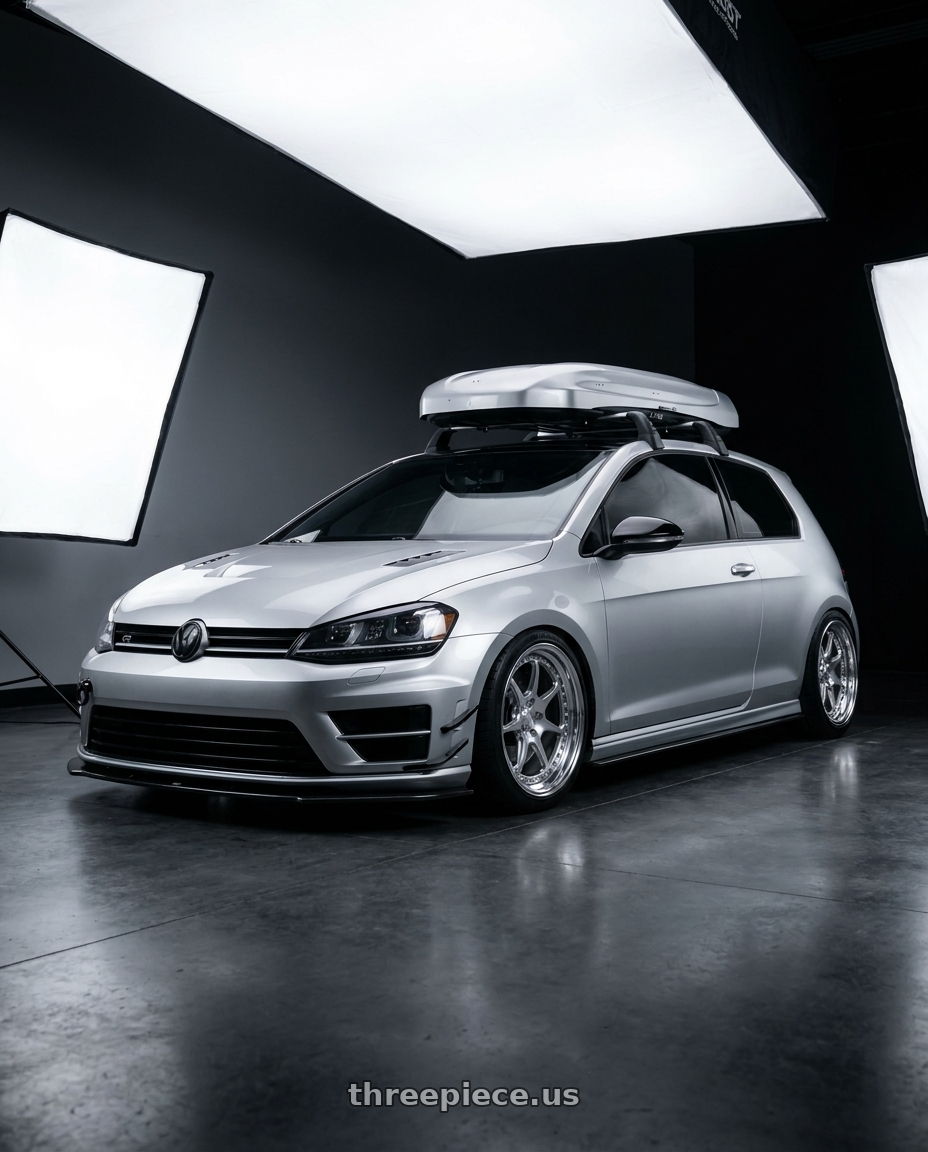 2015 VW GTI with CCW CZ08 5x112 19x9 +40 Polished wheels