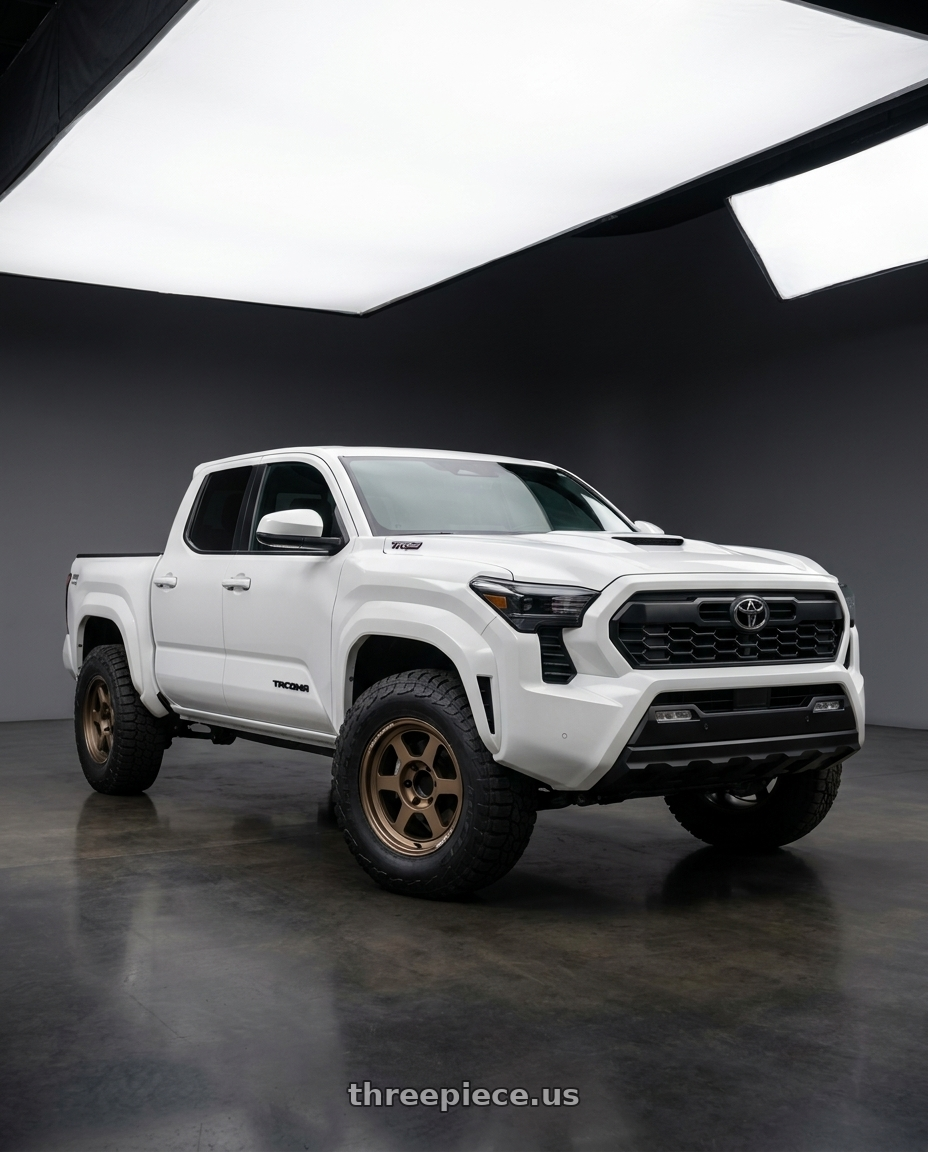 2026 Toyota Tacoma Trd sport  with Volk Racing TE37XT M-Spec 6x139.7 17x8.5-10 Bronze Almite wheels