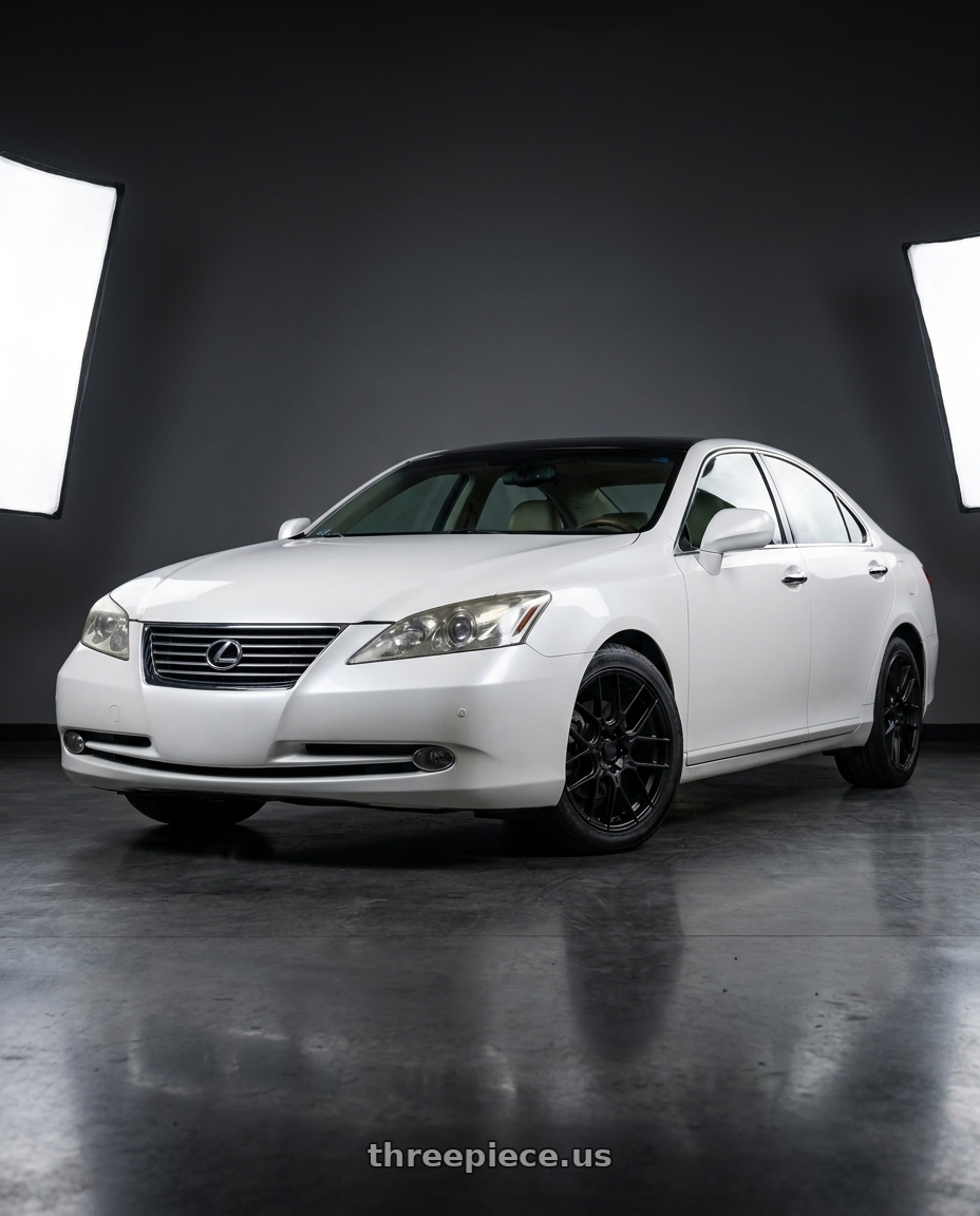 2008 Lexus ES 350 with KATANA RACING KR04 5x100/5x114.3 18x8 +40 Matte Black wheels