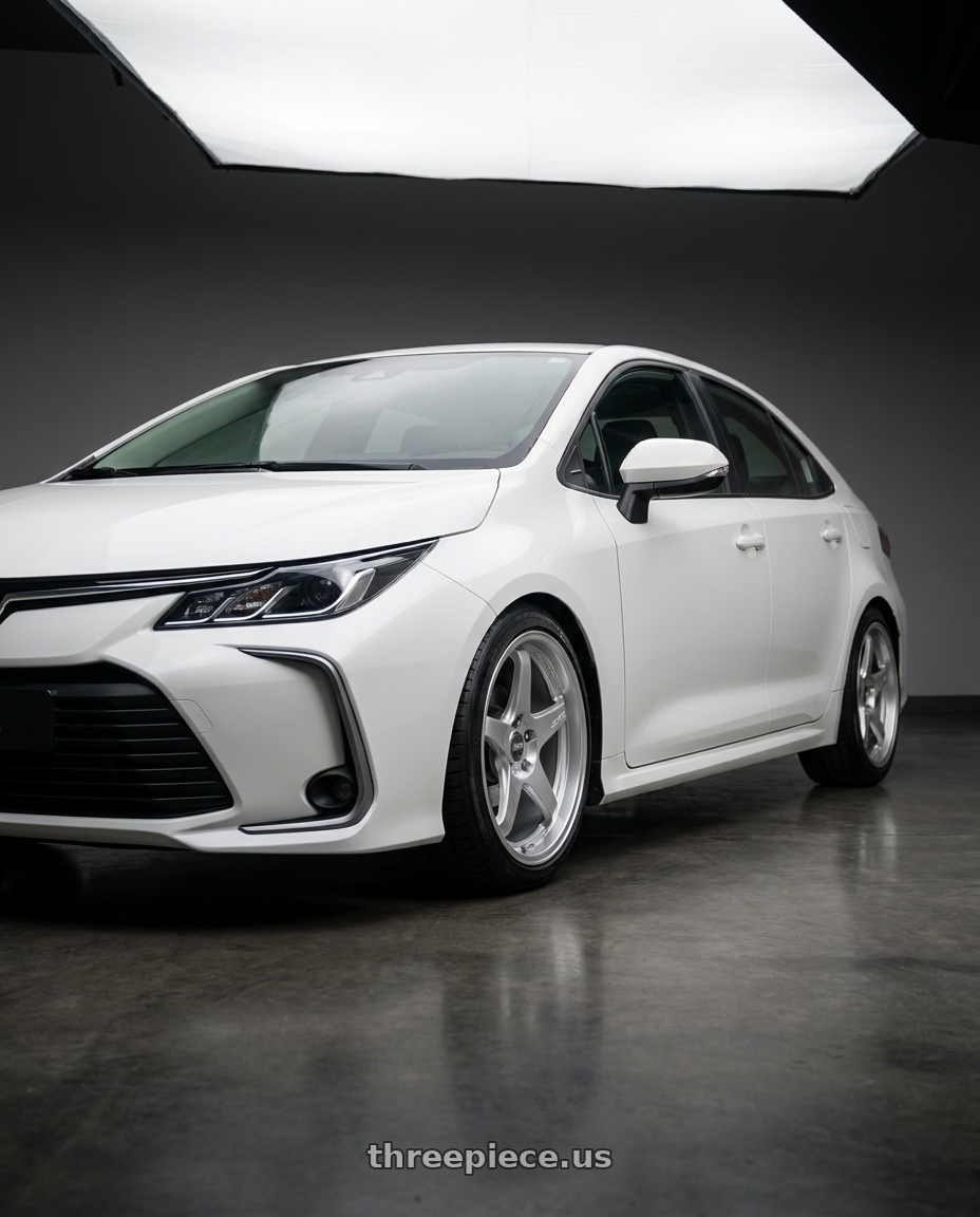 2022 Toyota Altis with ESR Wheels APEX SERIES AP5 5x100 18x8.5 +30 Hyper Silver wheels