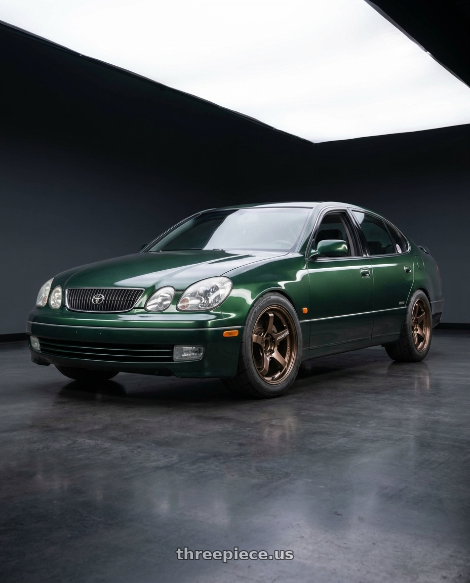 1998 toyota aristo with Advan Racing GT BEYOND 5x114.3 18x9.5 +38 RACING COPPER BRONZE wheels