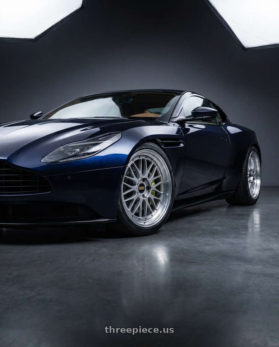 2019 Aston Martin DB11 AMR with BBS LM 5x114.3 18x10.0+20 Diamond Silver wheels