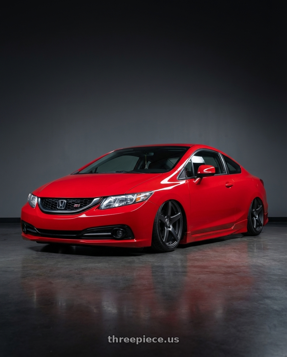 2015 Honda Civic Si with Forgestar CF5 5x114.3 18x9 +35 Satin Black wheels